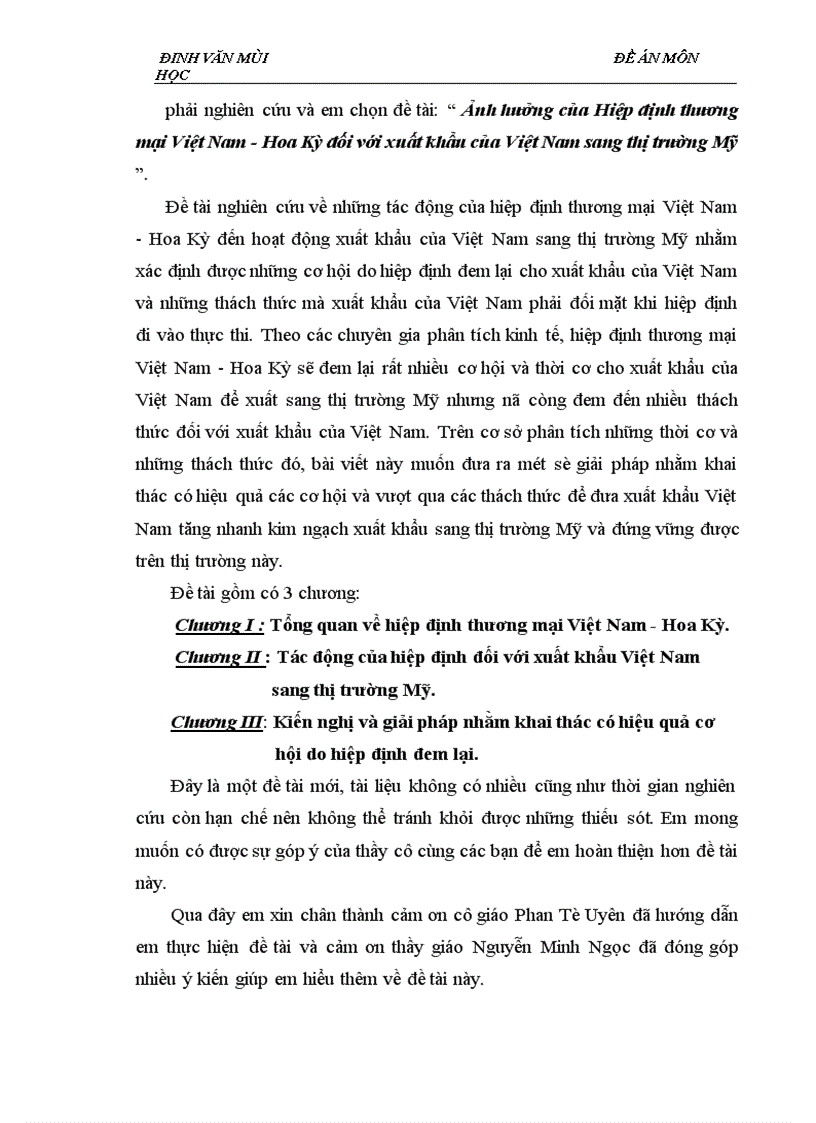 image for page ảnh hưởng của Hiệp định thương mại Việt Nam Hoa Kỳ đối với xuất khẩu của Việt Nam sang thị trường Mỹ