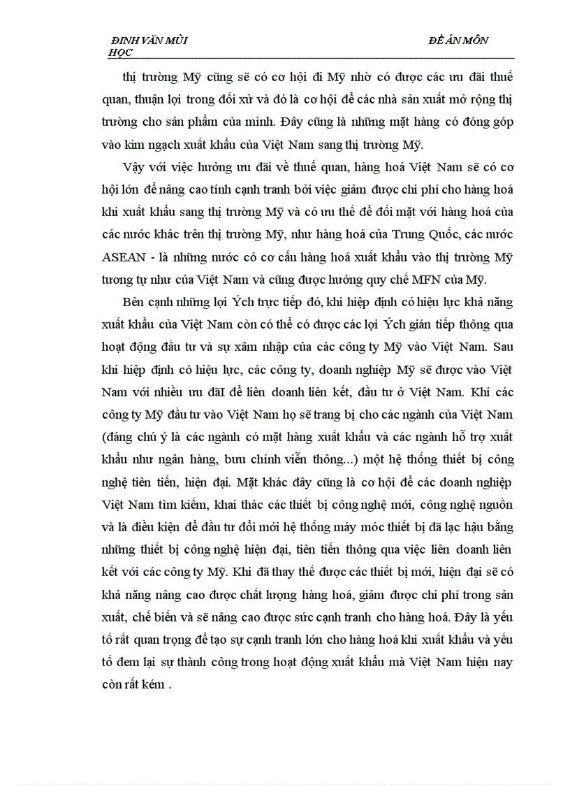 image for page ảnh hưởng của Hiệp định thương mại Việt Nam Hoa Kỳ đối với xuất khẩu của Việt Nam sang thị trường Mỹ