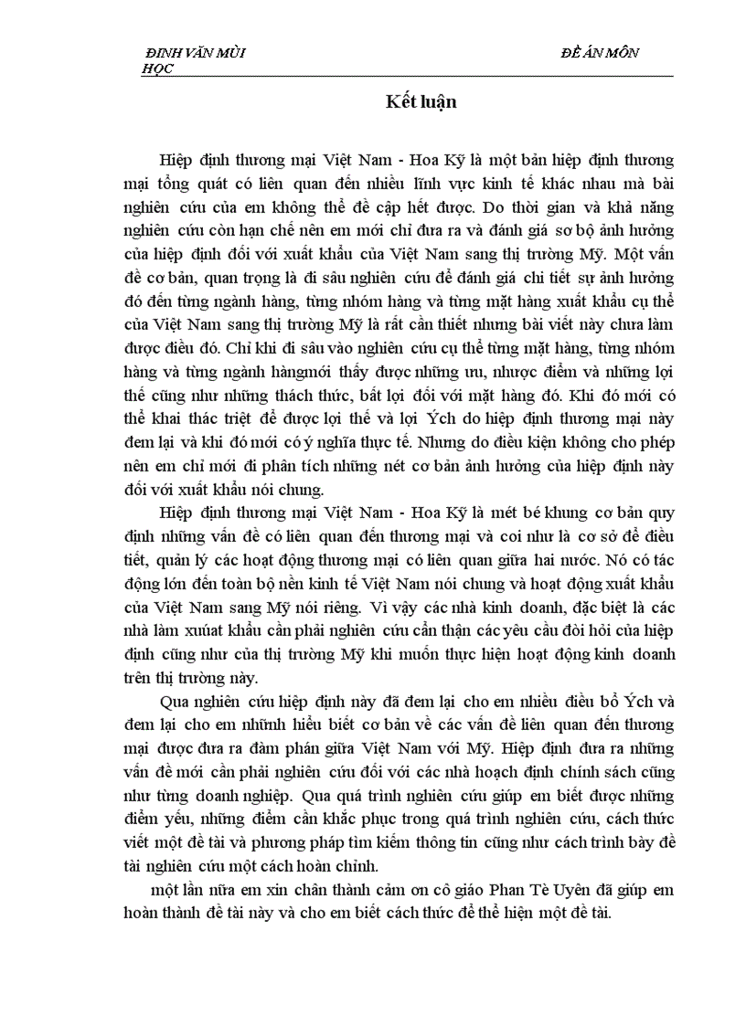 image for page ảnh hưởng của Hiệp định thương mại Việt Nam Hoa Kỳ đối với xuất khẩu của Việt Nam sang thị trường Mỹ