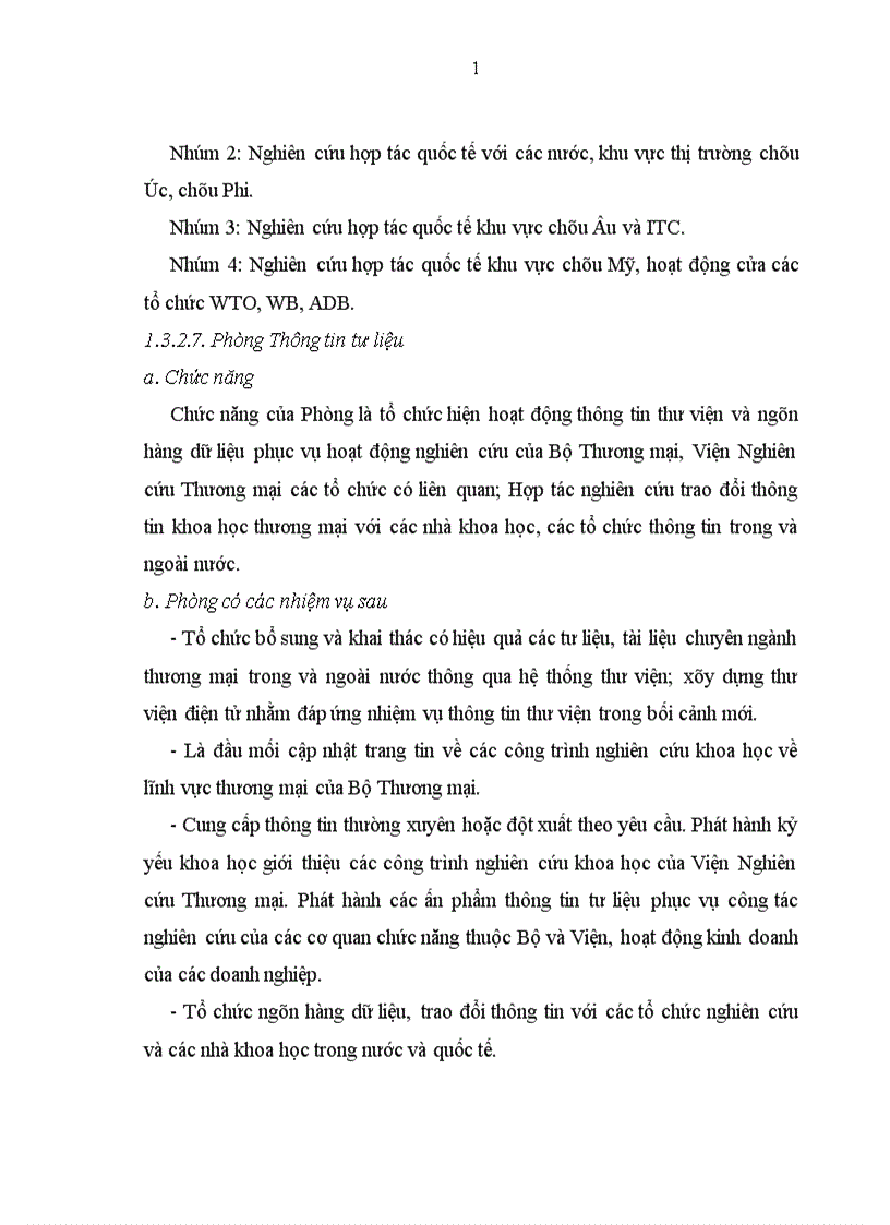 image for page Tình hình hoạt động của Viện Nghiên Cứu Thương Mại trong thời gian gần đây