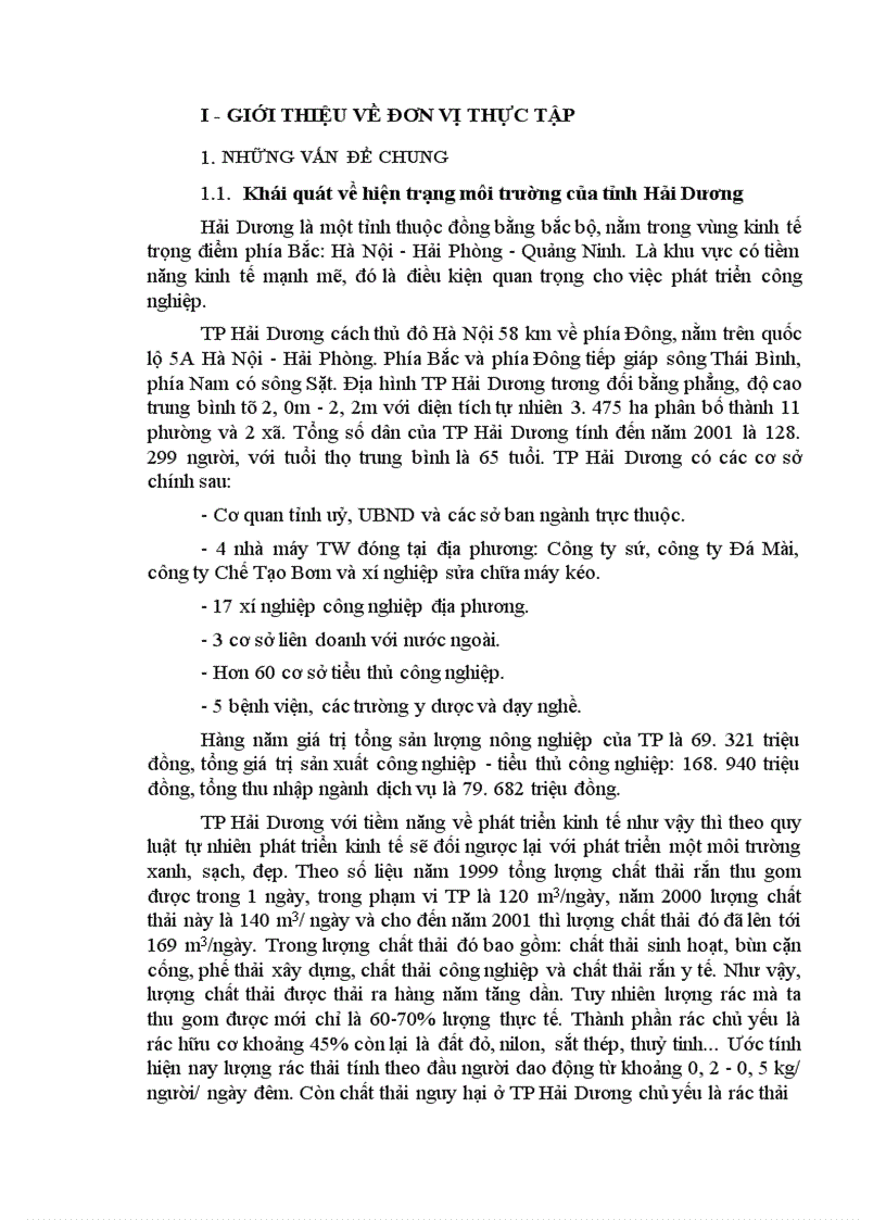 image for page Báo cáo thực tập tổng hợp của Sở KHCN MT tỉnh Hải Dương