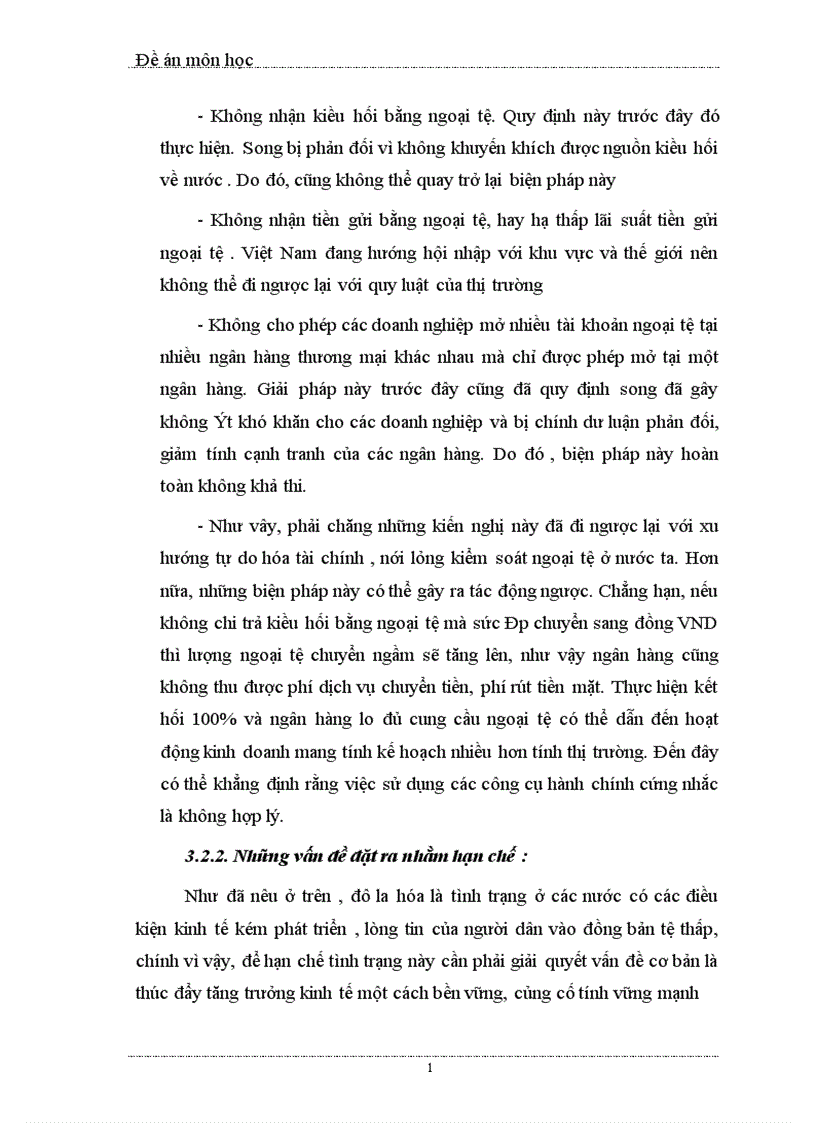 image for page ảnh hưởng của tình trạng đô la hoá đối với nền kinh tế Việt Nam nguyên nhân và giải pháp khắc phục