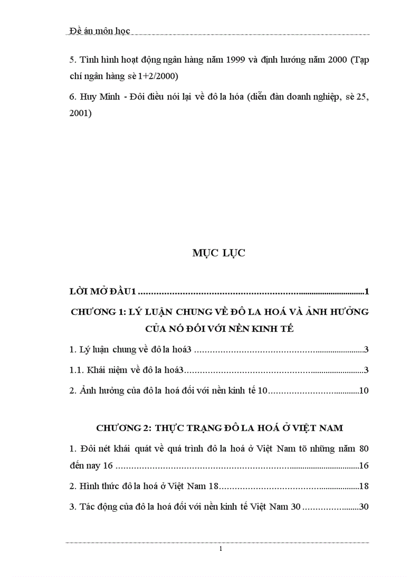 image for page ảnh hưởng của tình trạng đô la hoá đối với nền kinh tế Việt Nam nguyên nhân và giải pháp khắc phục