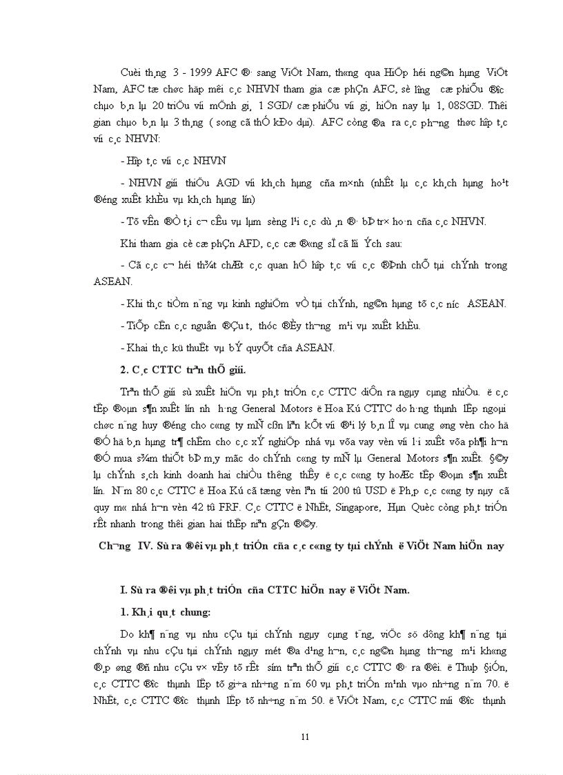 image for page Các CTTC và sự ra đời phát triển các CTTC ở Việt Nam