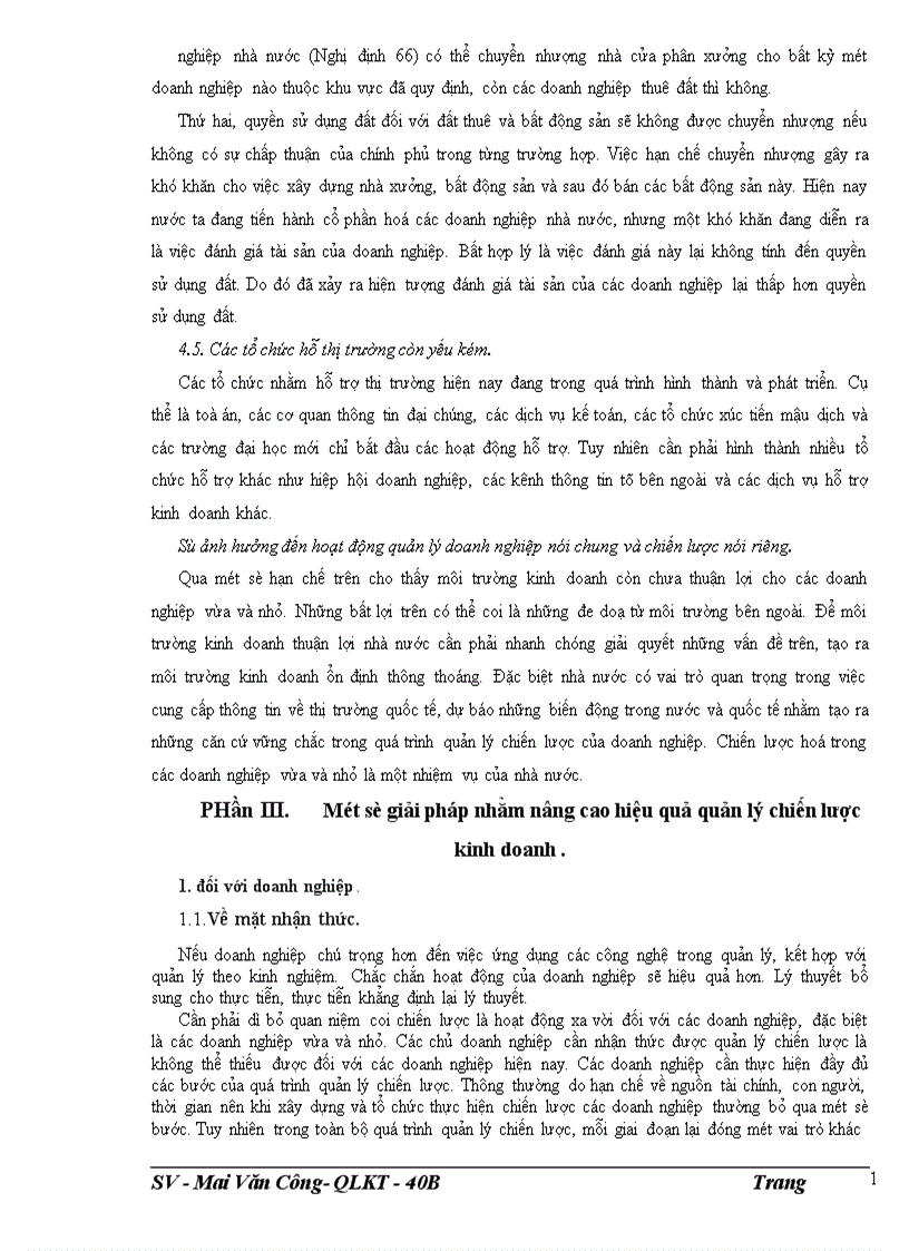image for page Quản lý chiến lược trong các doanh nghiệp vừa và nhỏ ở Việt Nam hiện nay