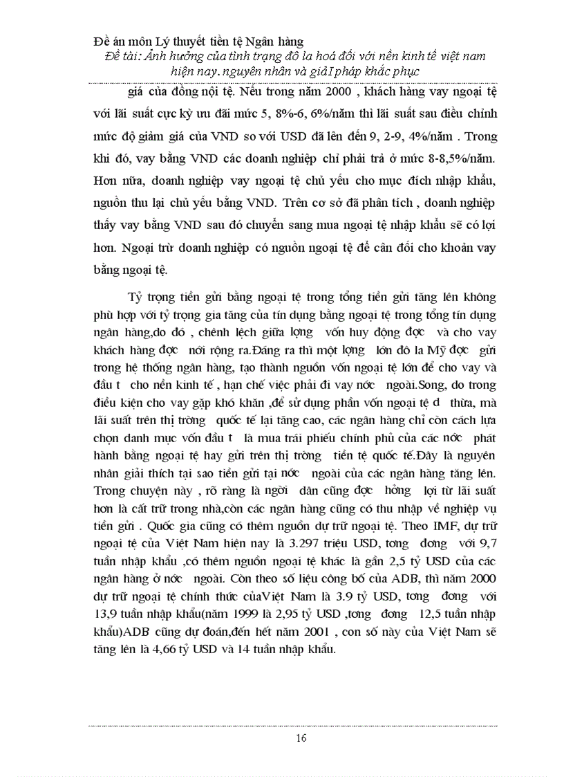 image for page Ảnh hưởng của tình trạng đô la hoá đối với nền kinh tế việt nam hiện nay nguyên nhân và giải pháp khắc phục
