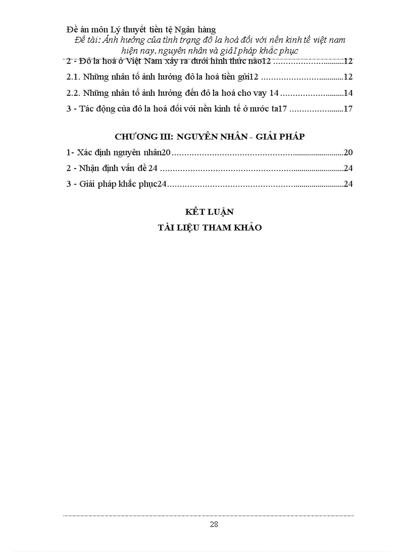 image for page Ảnh hưởng của tình trạng đô la hoá đối với nền kinh tế việt nam hiện nay nguyên nhân và giải pháp khắc phục