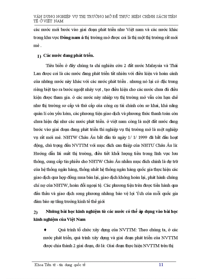 image for page Tìm hiểu nghiệp vụ thị trường mở ở Việt Nam