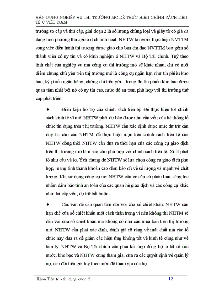 image for page Tìm hiểu nghiệp vụ thị trường mở ở Việt Nam