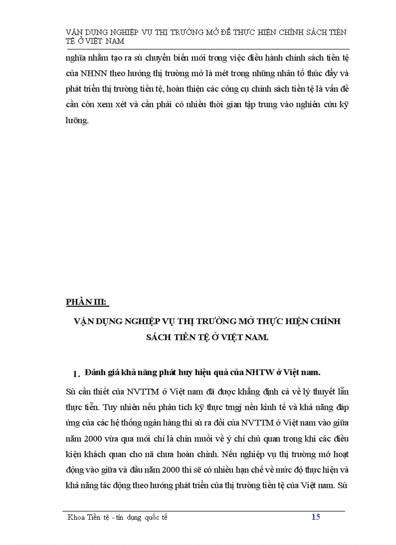 image for page Tìm hiểu nghiệp vụ thị trường mở ở Việt Nam