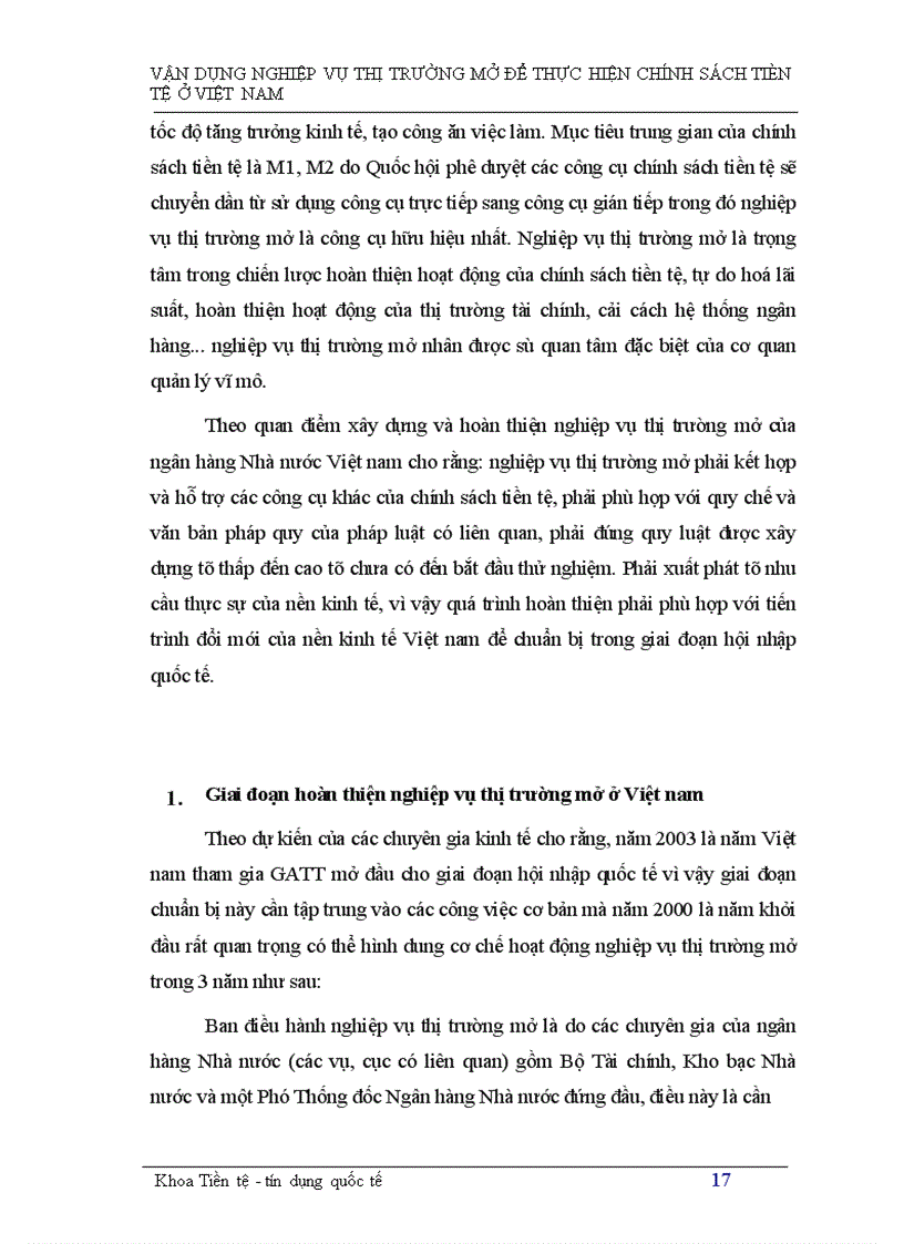 image for page Tìm hiểu nghiệp vụ thị trường mở ở Việt Nam