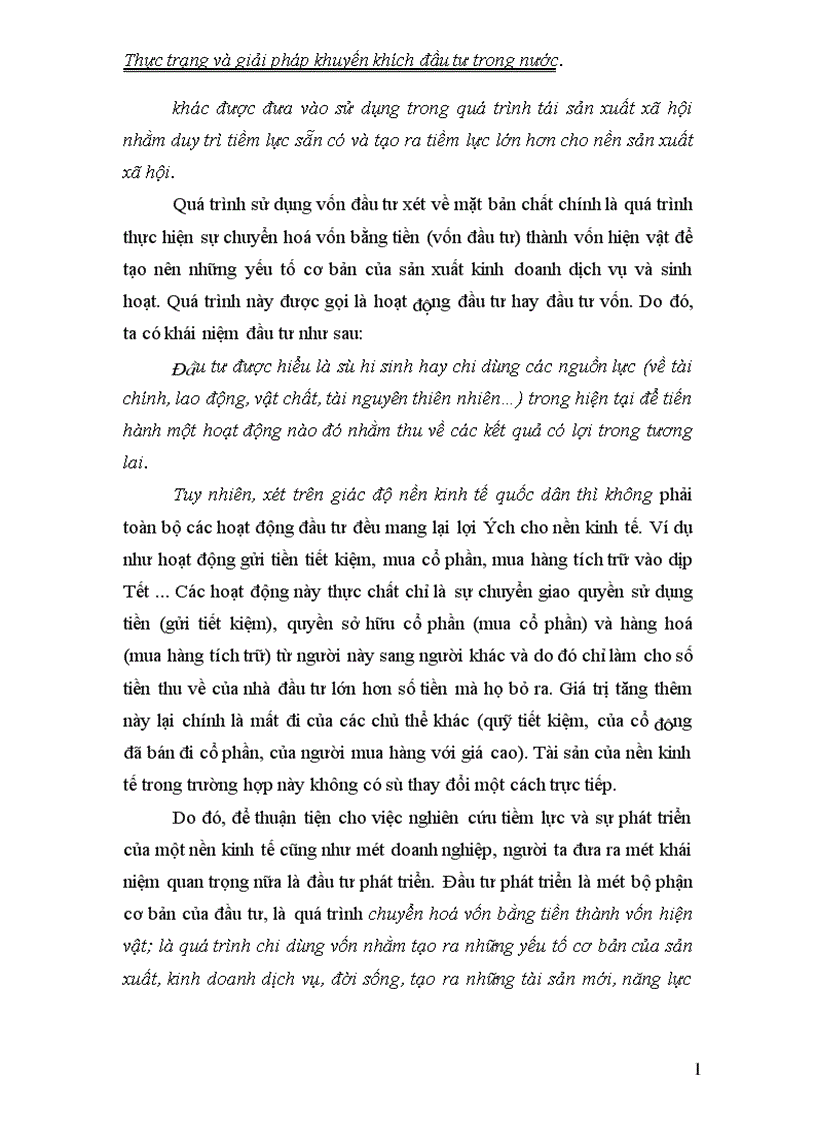 image for page Thực trạng và giải pháp khuyến khích đầu tư trong nước 1