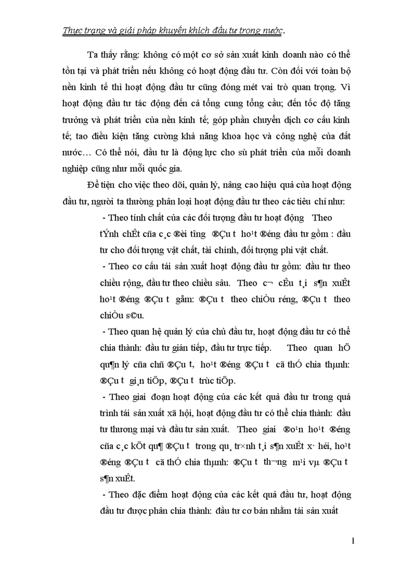 image for page Thực trạng và giải pháp khuyến khích đầu tư trong nước 1