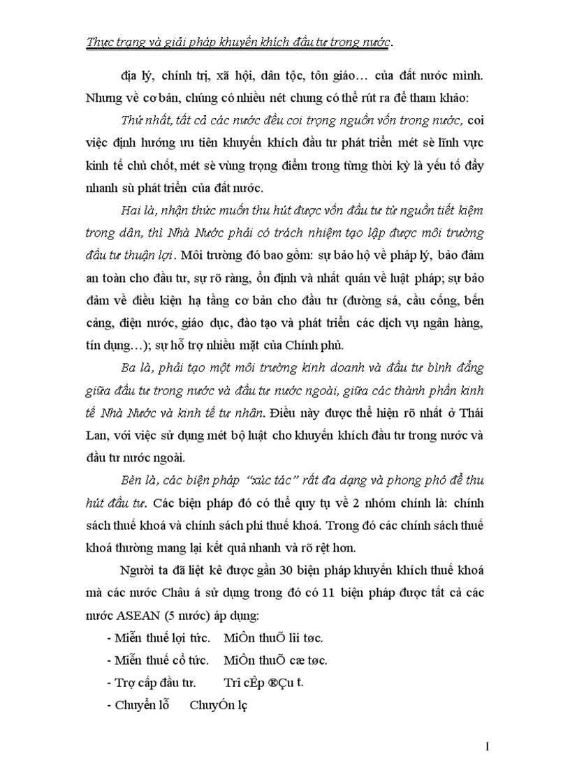 image for page Thực trạng và giải pháp khuyến khích đầu tư trong nước 1
