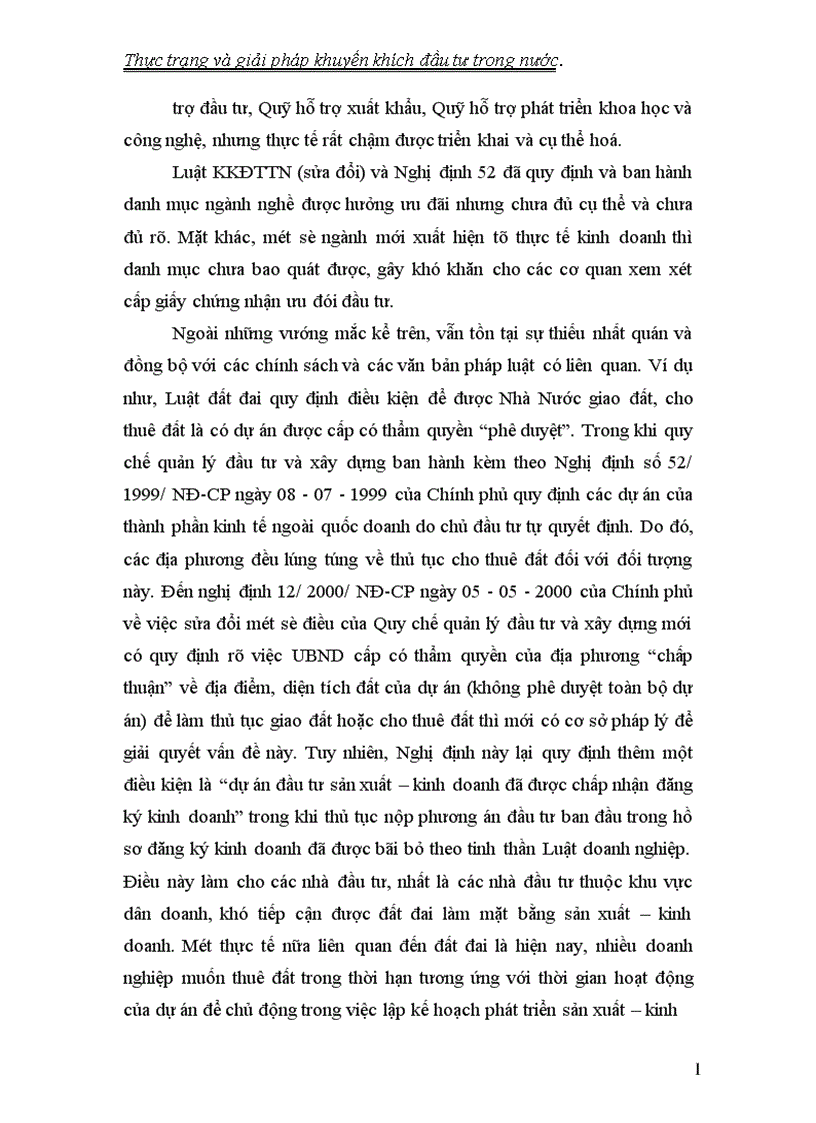 image for page Thực trạng và giải pháp khuyến khích đầu tư trong nước 1