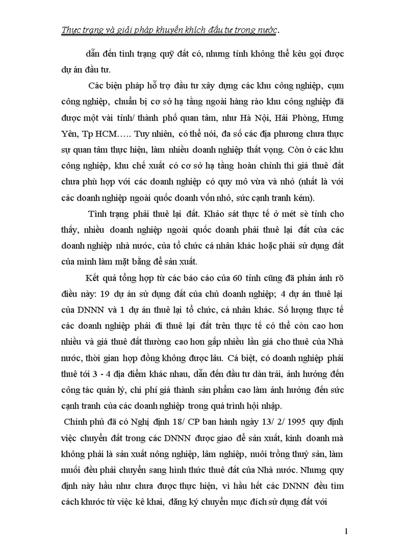image for page Thực trạng và giải pháp khuyến khích đầu tư trong nước 1