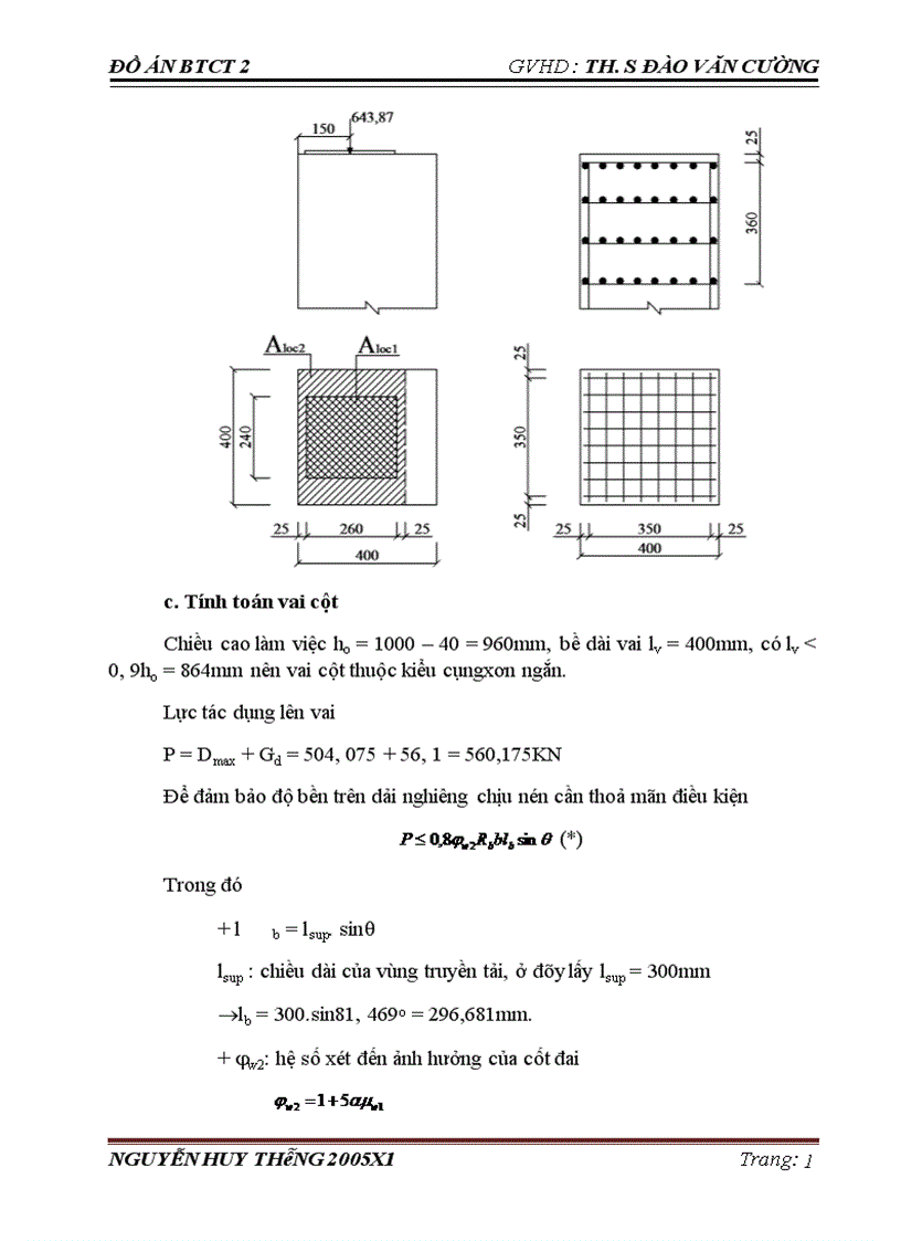 image for page Thiết kế khung ngang nhà công nghiệp 1 tầng lắp ghép