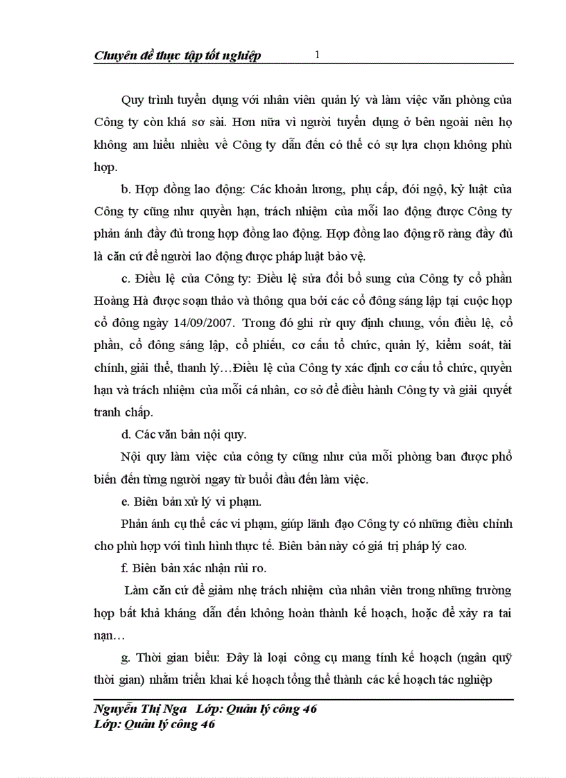 image for page Hoàn thiện các công cụ tạo động lực cho người lao động tại Công ty cổ phần Hoàng Hà