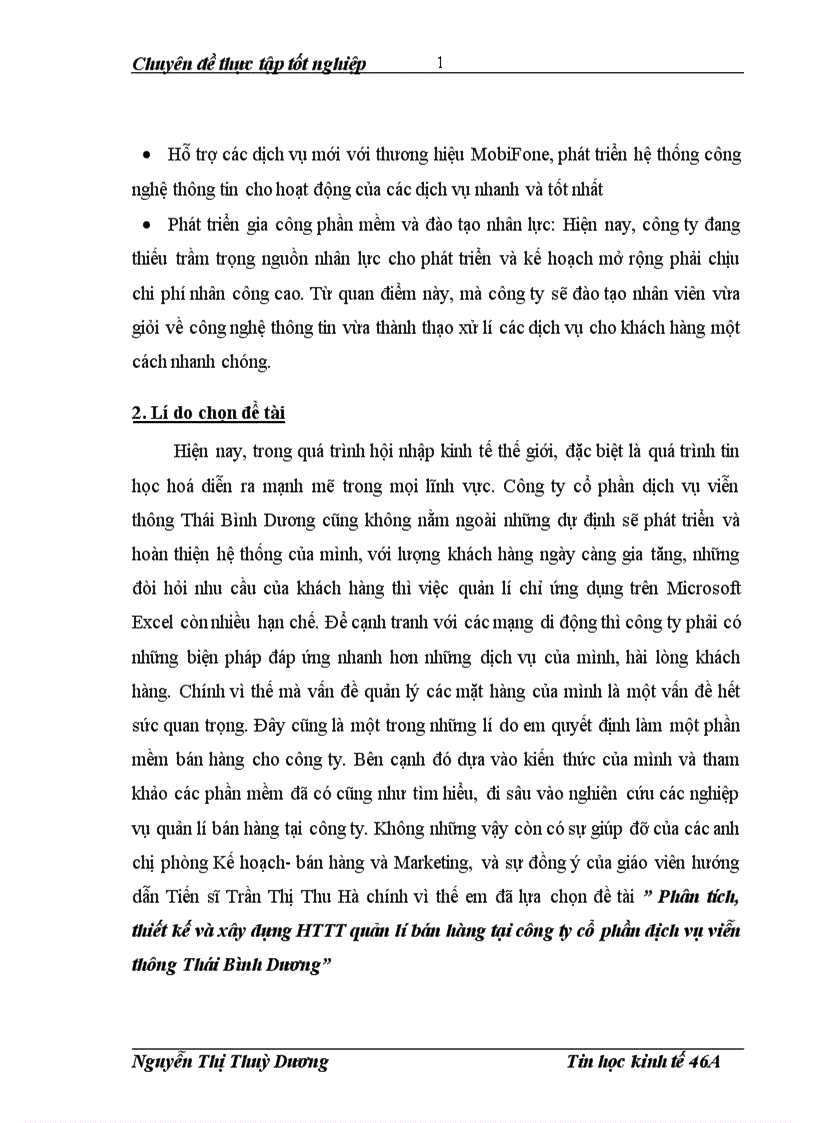 image for page phân tích thiết kế và xây dựng httt qản lí bán hàng tại công ty cổ phần dịch vụ viễn thông thái bình dương