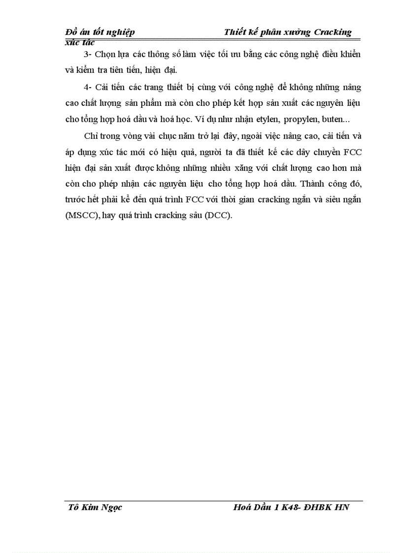 image for page Thiết kế phân xưởng Cracking xúc tác 1
