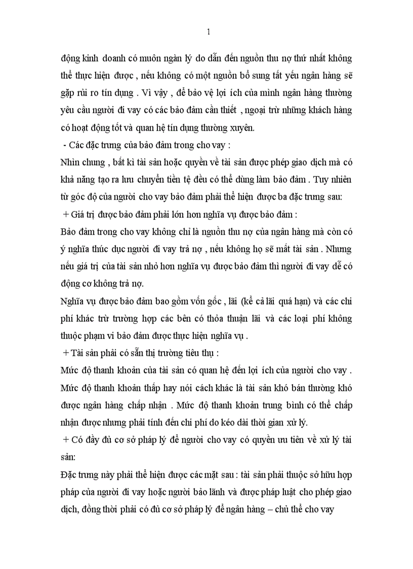 image for page Phát triển hoạt động bảo đảm trong cho vay tại Ngân hàng thương mại cổ phần Quân Đội chi nhánh Điện Biên Phủ