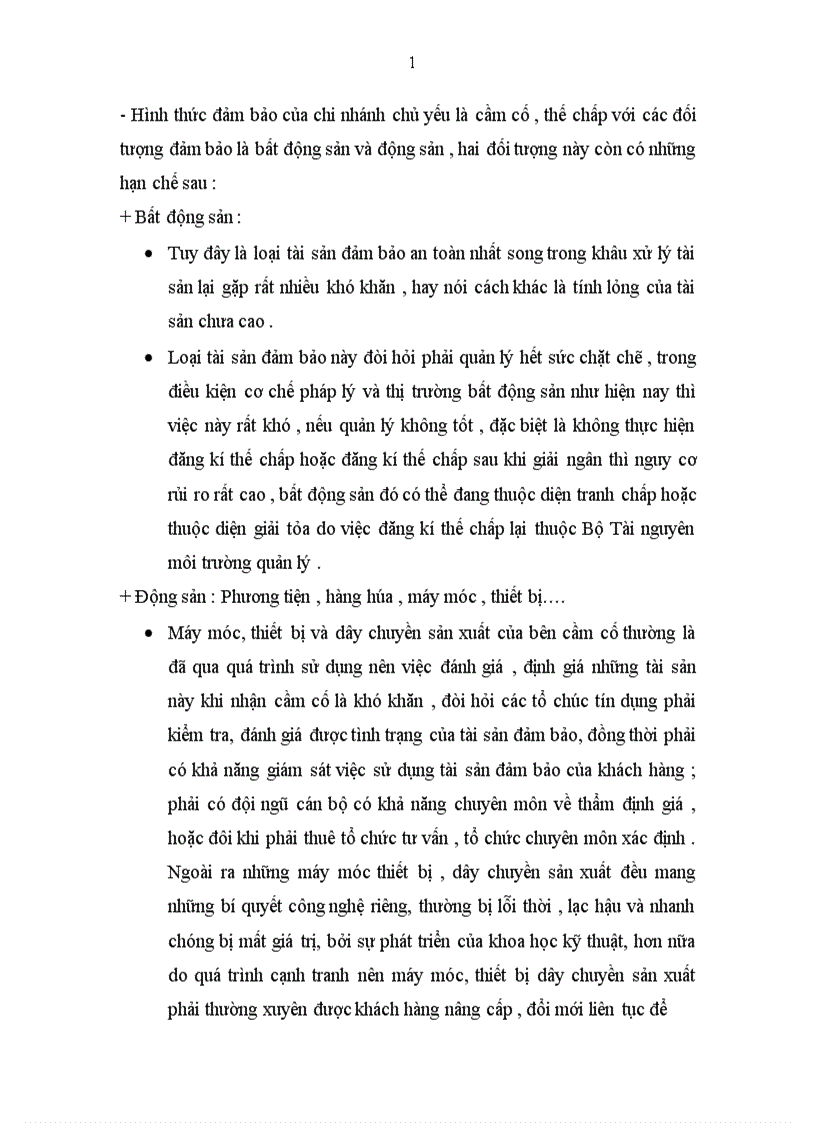 image for page Phát triển hoạt động bảo đảm trong cho vay tại Ngân hàng thương mại cổ phần Quân Đội chi nhánh Điện Biên Phủ