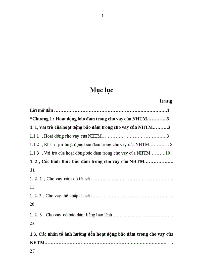 image for page Phát triển hoạt động bảo đảm trong cho vay tại Ngân hàng thương mại cổ phần Quân Đội chi nhánh Điện Biên Phủ