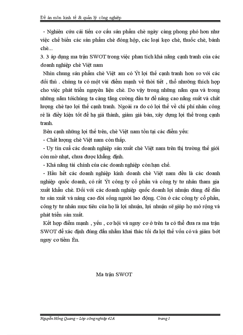 image for page Nâng cao khả năng cạnh tranh của các doanh nghiệp chè Việt Nam