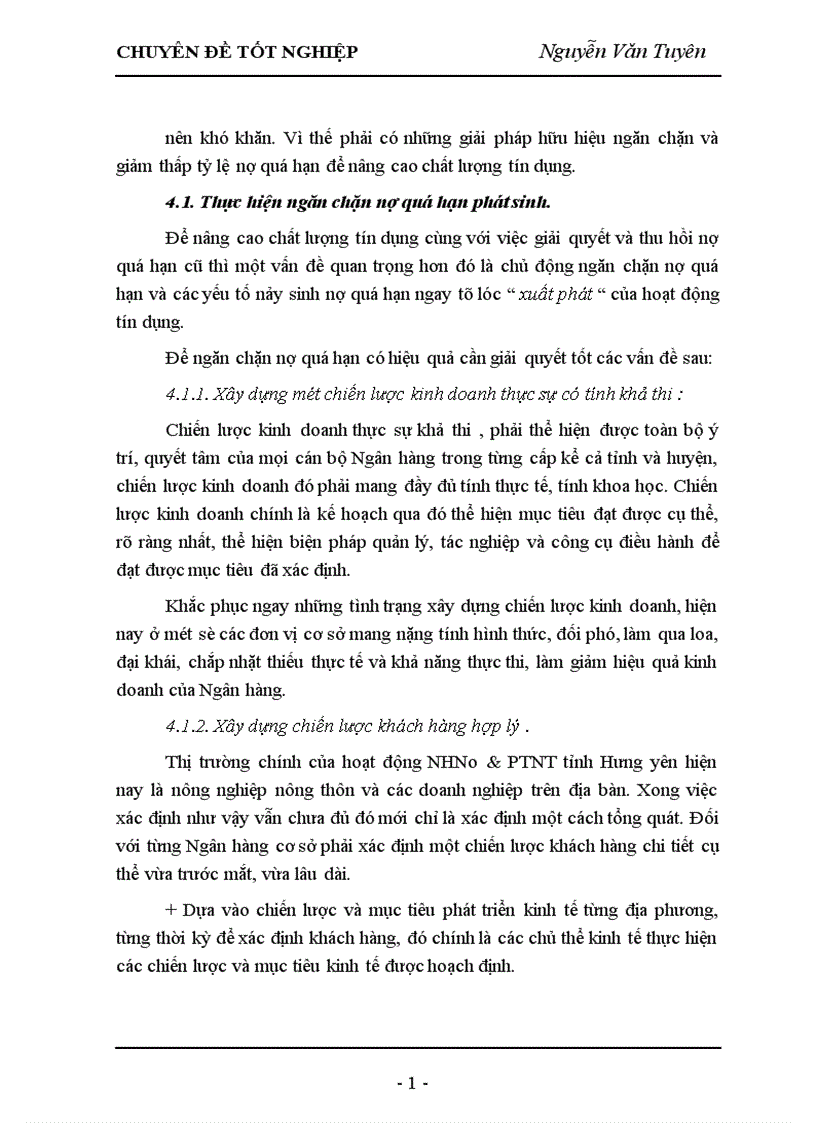image for page Giải pháp nâng cao chất lượng tín dụng tại Ngân hàng nông nghiệp và phát triển nông thôn tỉnh Hưng Yên