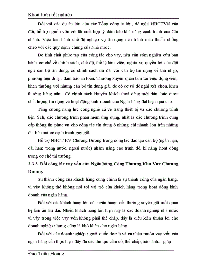 image for page Giải pháp nâng cao chất lượng cho vay trung và dài hạn tại Chi nhánh Ngân hàng Công thương khu vực Chương Dương