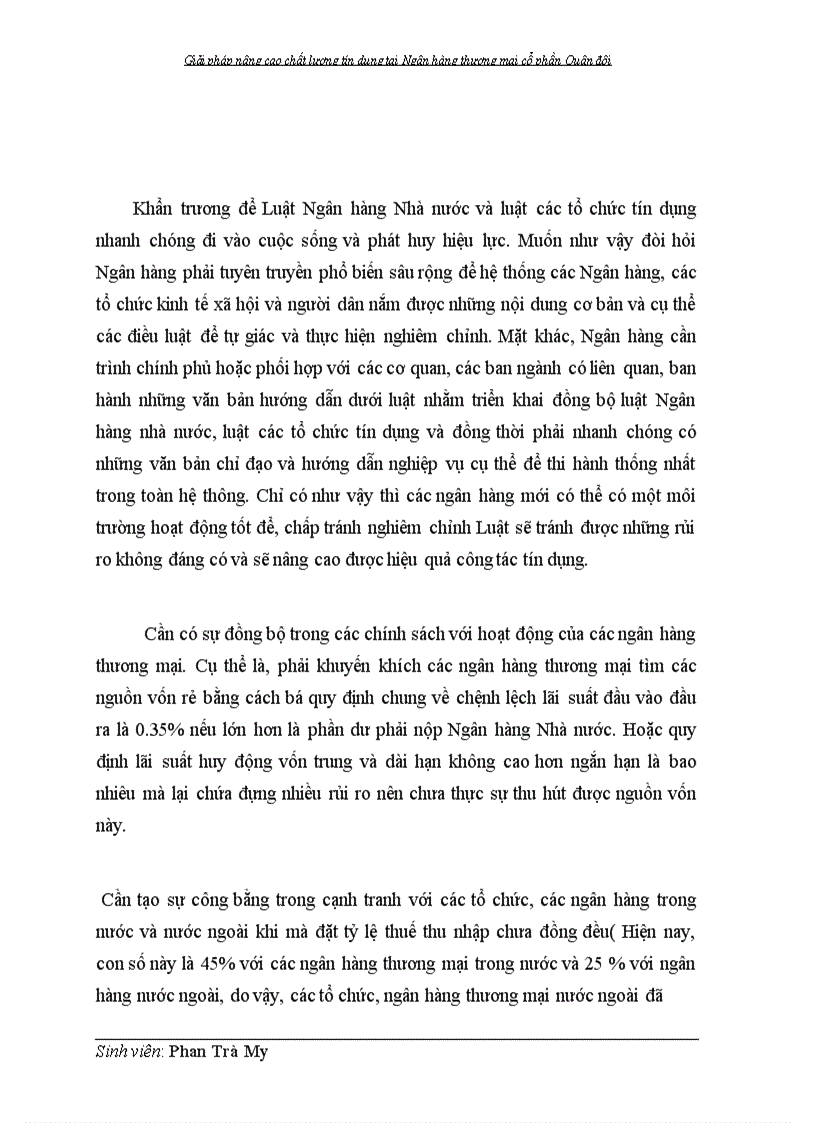 image for page Giải pháp nâng cao chất lượng tín dụng tại Ngân hàng thương mại cổ phần Quân đội