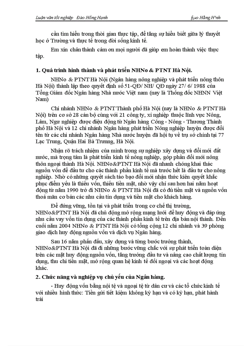 image for page Một số giải pháp phòng ngừa và hạn chế rủi ro tín dụng tại NHNo PTNT Hà Nội