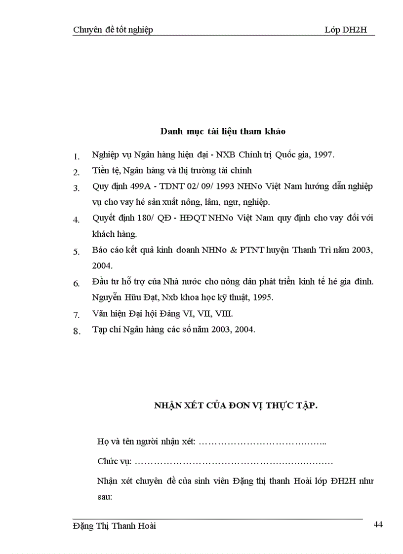 image for page Một số giải pháp nhằm nâng cao hiệu quả cho vay hộ sản xuất tại Ngân hàng nông nghiệp và Phát triển nông thôn huyện Thanh Trì