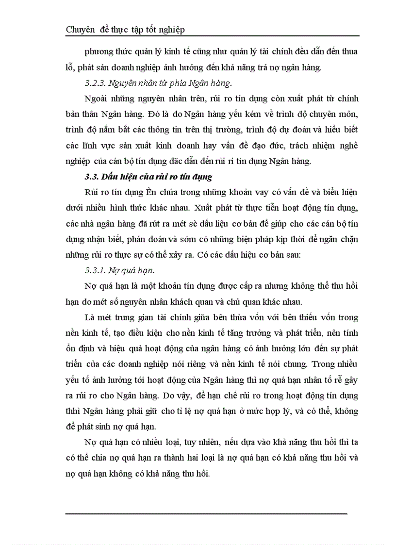 image for page Một số giải pháp hạn chế rủi ro an toàn tín dụng đối với kinh tế ngoài quốc doanh tại Ngân hàng công thương Đống Đa
