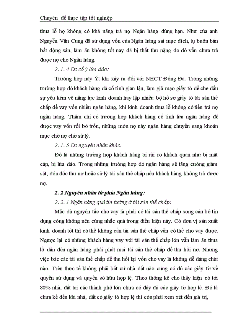 image for page Một số giải pháp hạn chế rủi ro an toàn tín dụng đối với kinh tế ngoài quốc doanh tại Ngân hàng công thương Đống Đa