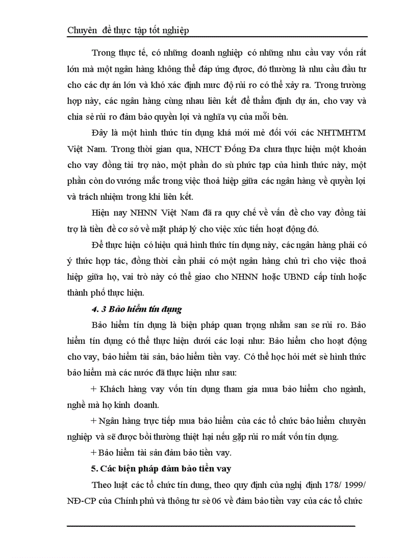 image for page Một số giải pháp hạn chế rủi ro an toàn tín dụng đối với kinh tế ngoài quốc doanh tại Ngân hàng công thương Đống Đa