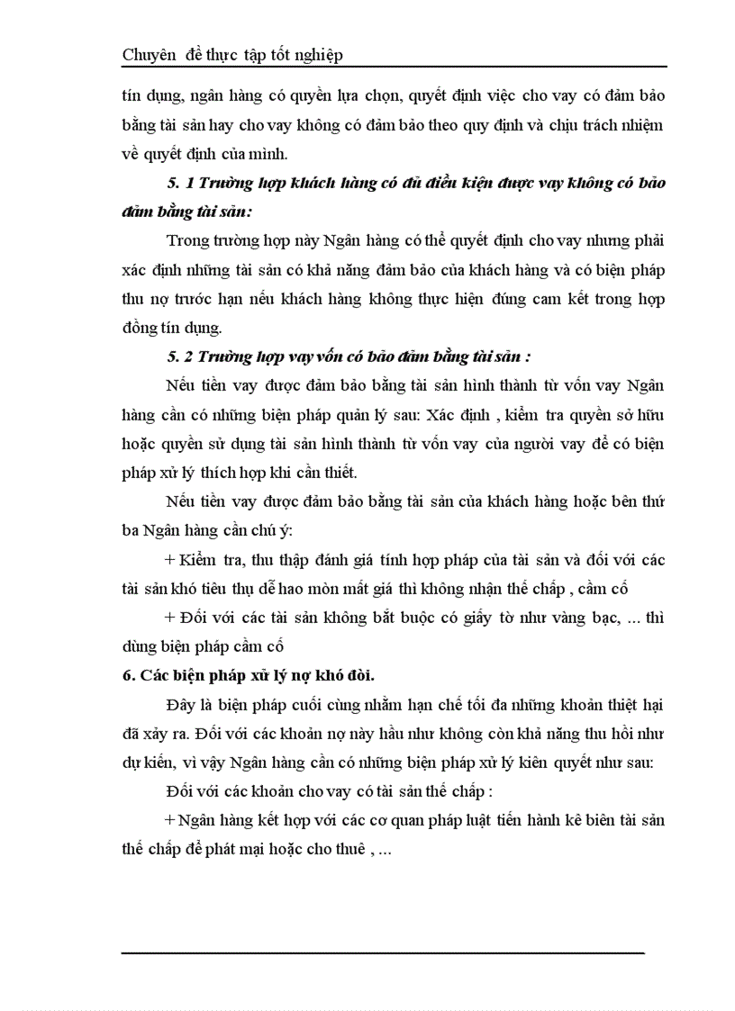 image for page Một số giải pháp hạn chế rủi ro an toàn tín dụng đối với kinh tế ngoài quốc doanh tại Ngân hàng công thương Đống Đa