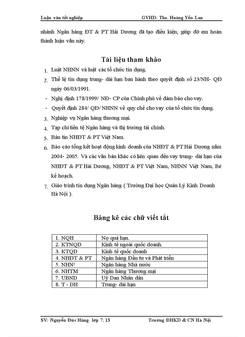 image for page Một số giải pháp nâng cao chất lượng tín dụng trung dài hạn tại Chi nhánh Ngân hàng ĐT PT Hải Dương