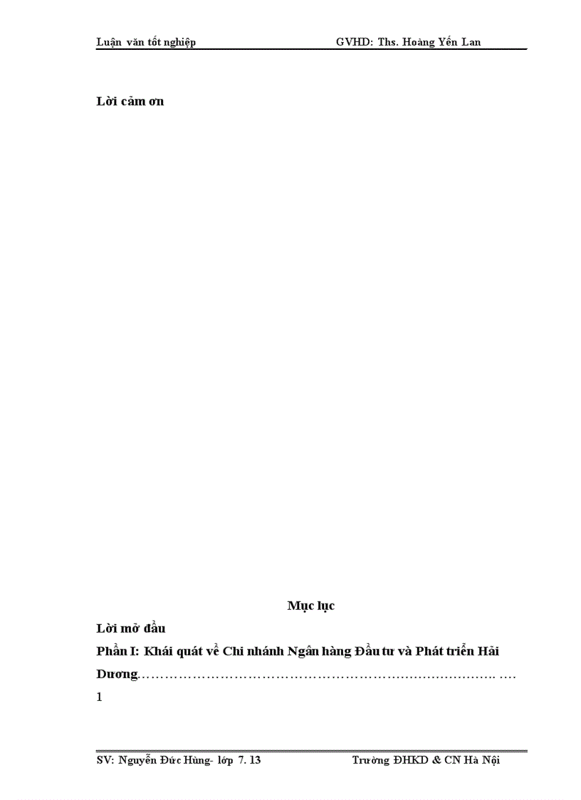 image for page Một số giải pháp nâng cao chất lượng tín dụng trung dài hạn tại Chi nhánh Ngân hàng ĐT PT Hải Dương