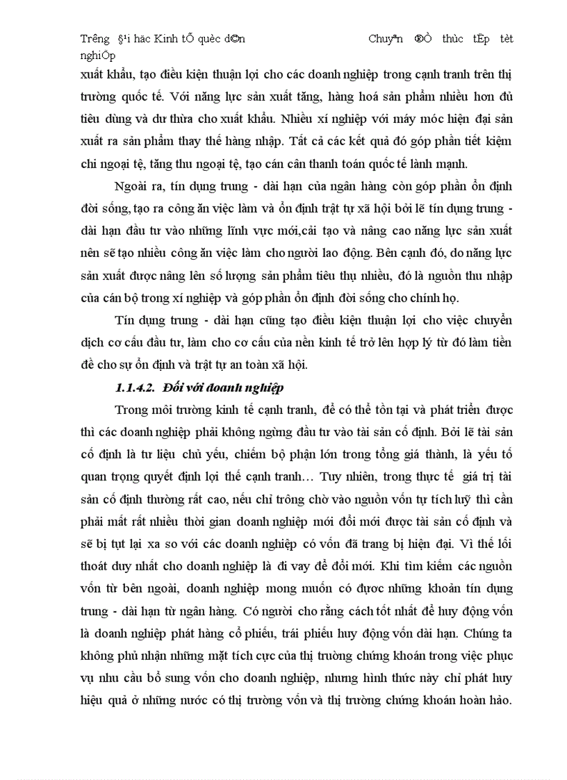 image for page Thực trạng và giải pháp đối với tín dụng trung dài hạn tại chi nhánh Ngân Hàng No PTNT Đông Hà Nội