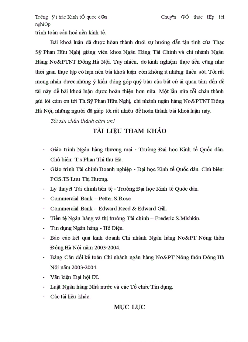 image for page Thực trạng và giải pháp đối với tín dụng trung dài hạn tại chi nhánh Ngân Hàng No PTNT Đông Hà Nội