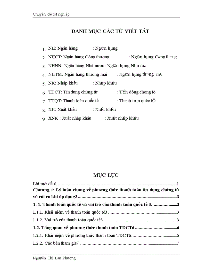 image for page Giải pháp nhằm hạn chế rủi ro trong phương thức thanh toán tín dụng chứng từ tại Ngân hàng Công thương Đống Đa