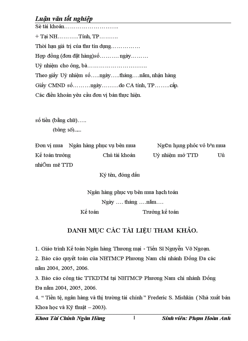 image for page Giải pháp nâng cao chất lượng hoạt động thanh toán không dùng tiền mặt tại Ngân hàng Thương mại Cổ phần Phương Nam Chi nhánh Đống Đa