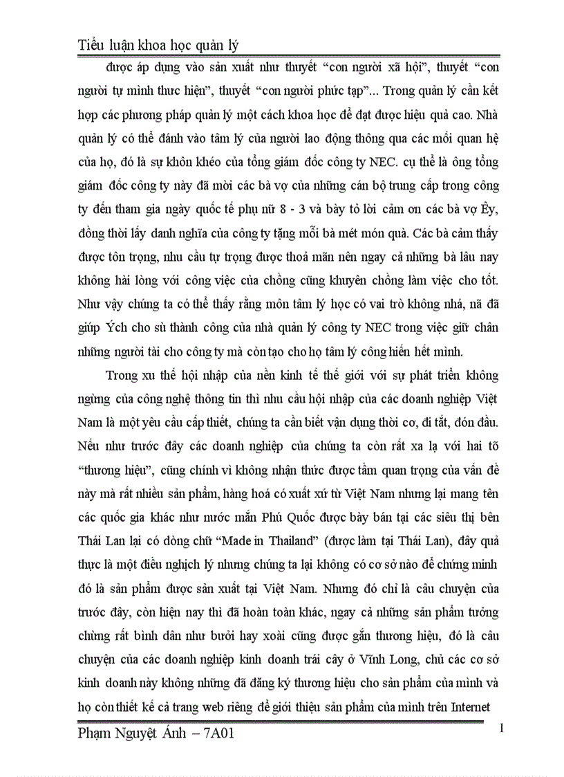 image for page Phân tích tính khoa học trong quản lý và áp dụng vào thực tiễn của doanh nghiệp