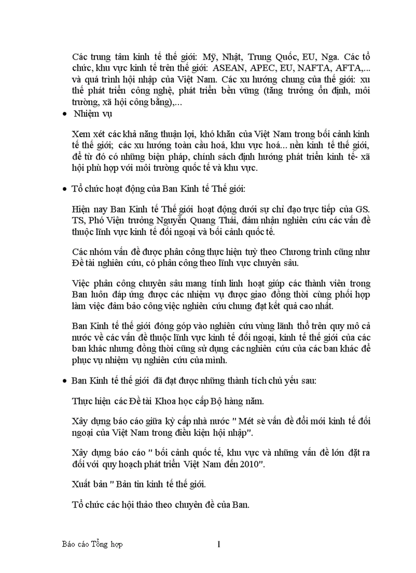 image for page Bối cảnh quốc tế khu vực và những vấn đề lớn đặt ra đối với quy hoạch phát triển Việt Nam đến 2010