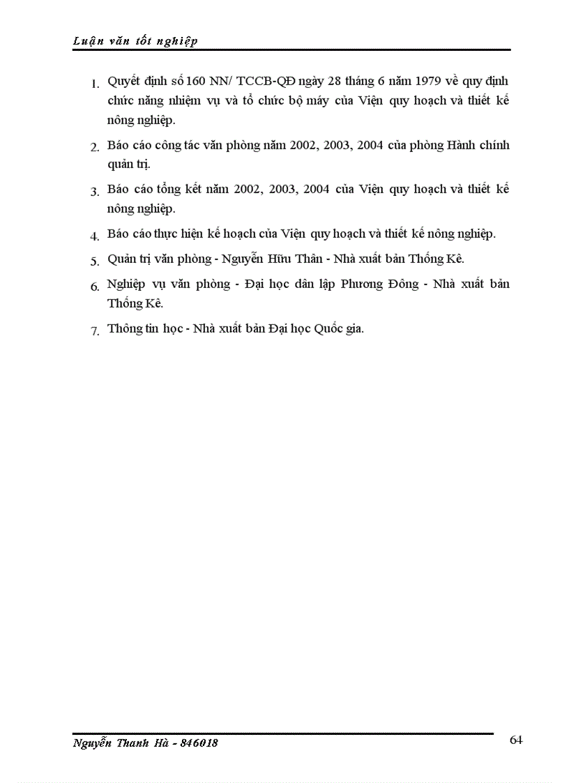 image for page ứng dụng công nghệ thông tin trong công tác văn phòng của Viện quy hoạch và thiết kế nông nghiệp