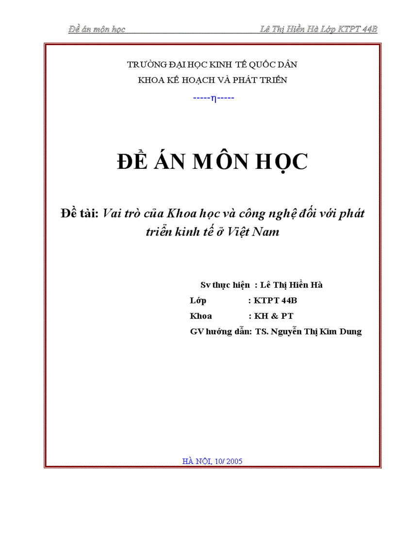 image for page Vai trò của Khoa học và công nghệ đối với phát triển kinh tế ở Việt Nam