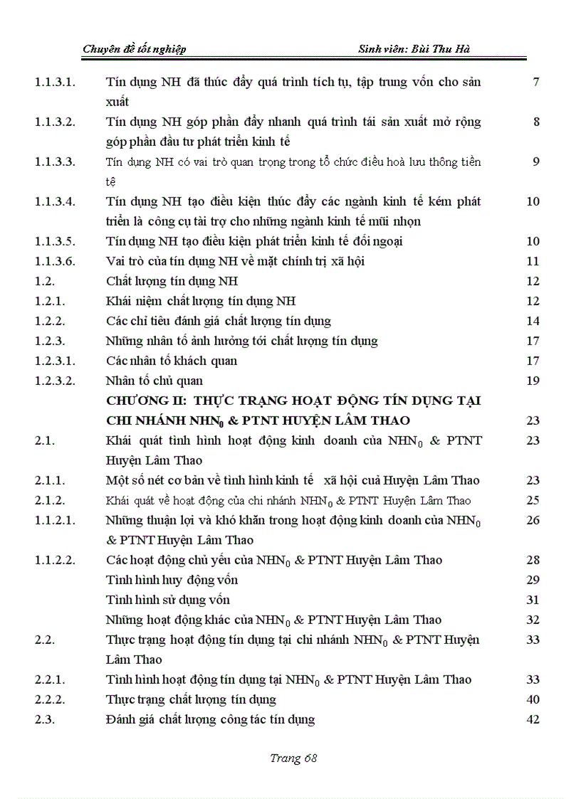 image for page Giải pháp nâng cao chất lượng tín dụng tại chi nhánh ngân hàng nông nghiệp và phát triển nông thôn huyện Lâm Thao
