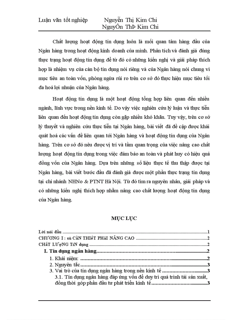 image for page Một số giải pháp nhằm nâng cao chất lượng tín dụng tại NHNo PTNT Hà Nội