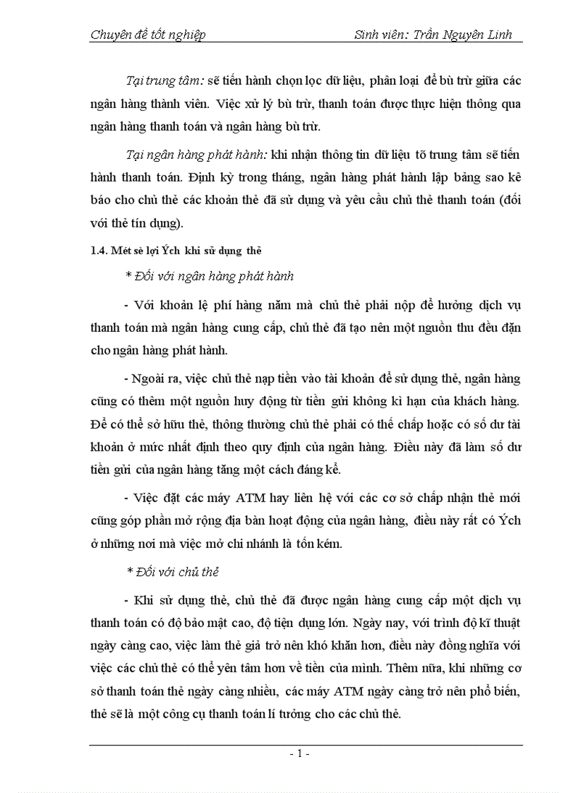 image for page Phát triển hoạt động thanh toán thẻ tại Ngân hàng Ngoại thương Hà Nội